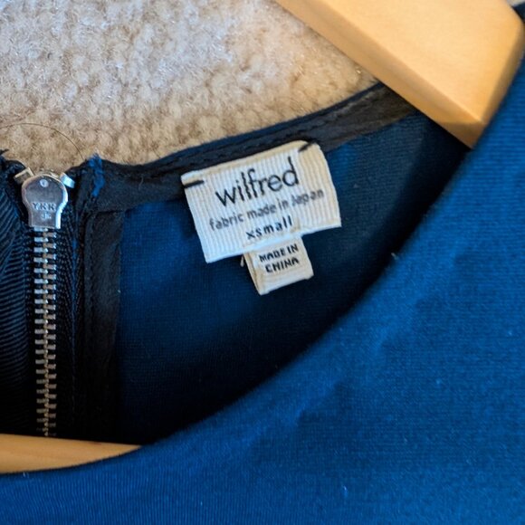 Wilfred by Aritzia - Bodycon Sheath mini stretch blue dress XS - Picture 5 of 5